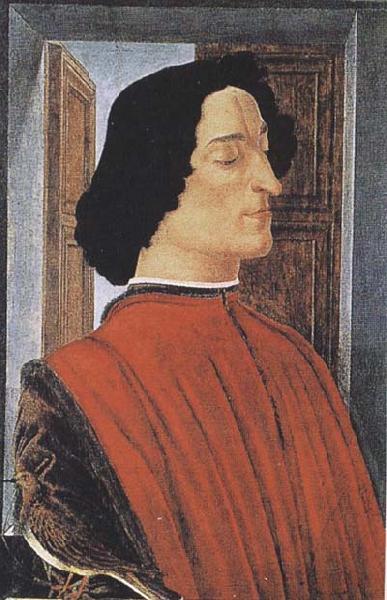 Sandro Botticelli Portrait of Giuliano de'Medici oil painting picture